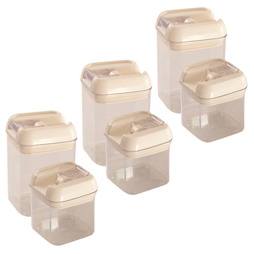 Buy Cutting Edge Flip lock Containers Combo (3 Big + 3 Small) Online at
