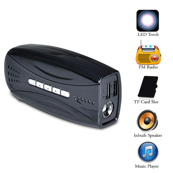 Buy Vox AllinOne Power Bank (6000 mAh) with inbuilt FM, LED Torch