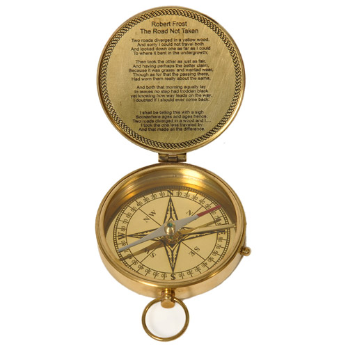 Buy Pure Brass Direction Finder Traveller Compass 218 Online at Best